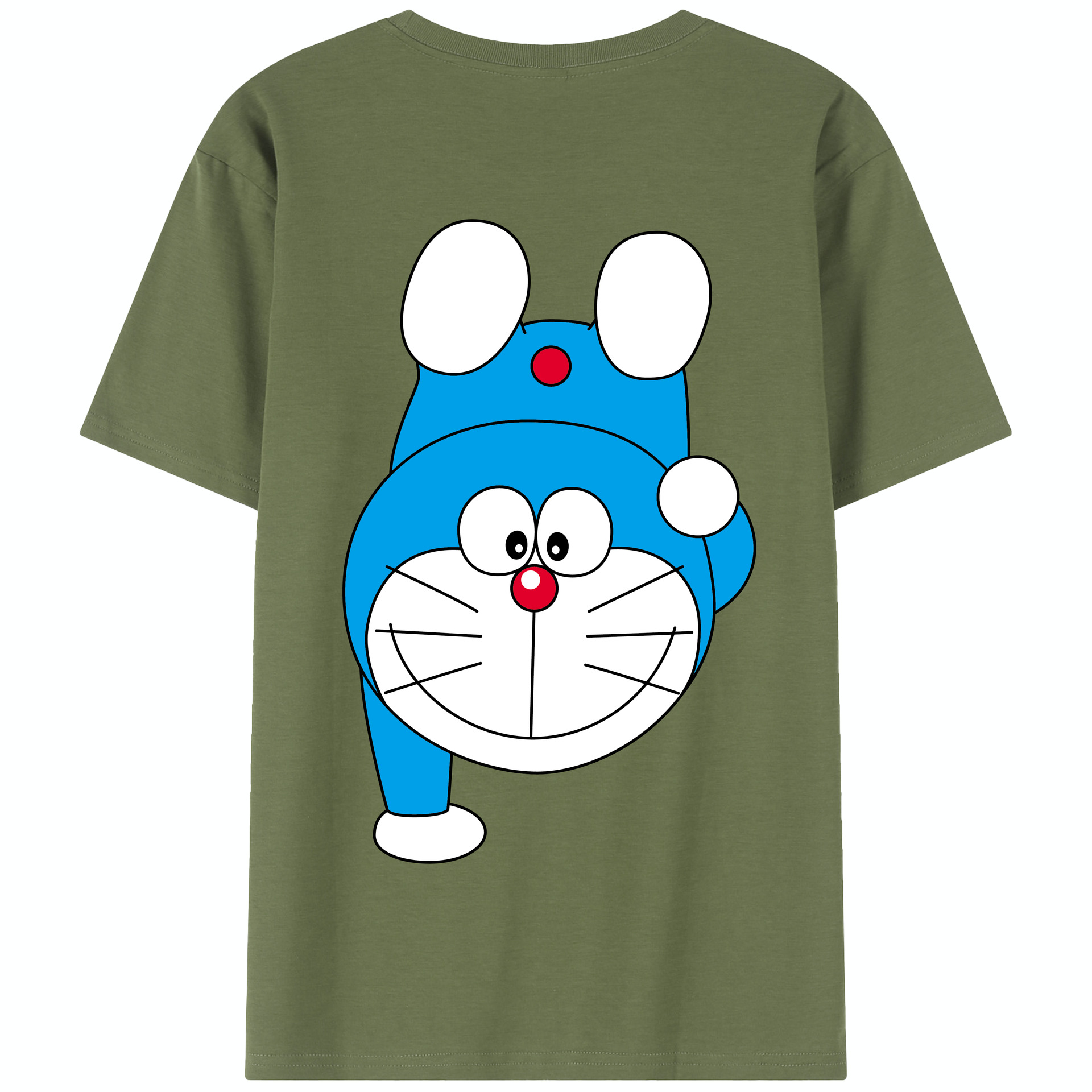 （画像用） ドラえもん Doraemon 綿100％半袖Tシャツ（背面プリント）